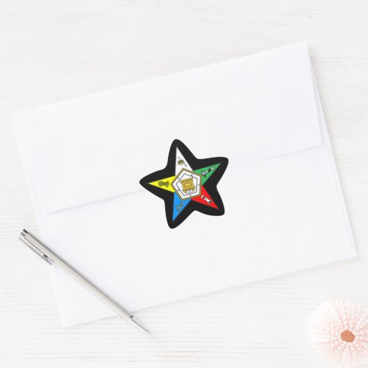 Eastern Star Shaped Sticker (Envelop)