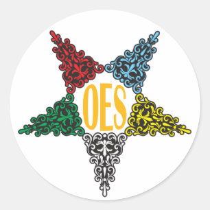 Eastern Star-sticker Ronde Sticker