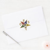 Eastern Star-Sticker Ronde Sticker (Envelop)