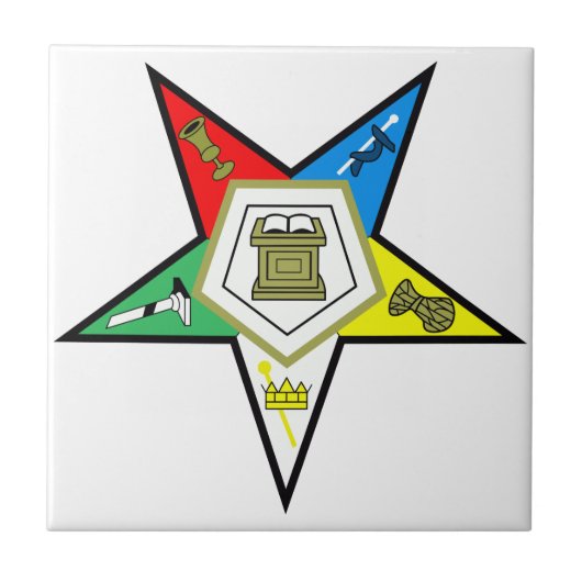 Eastern Star Tegeltje (Voorkant)