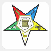 Eastern Star Vierkante Sticker (Voorkant)