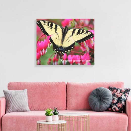 Eastern Swallowtail Canvas Afdruk (Insitu (Woonkamer))