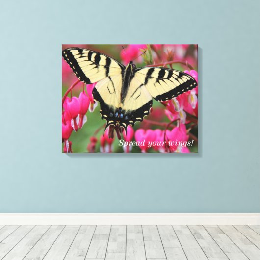 Eastern Swallowtail Canvas Afdruk (Insitu (Houten vloer))
