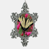 Eastern Swallowtail Tin Sneeuwvlok Ornament (Links)