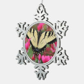 Eastern Swallowtail Tin Sneeuwvlok Ornament (Rechts)