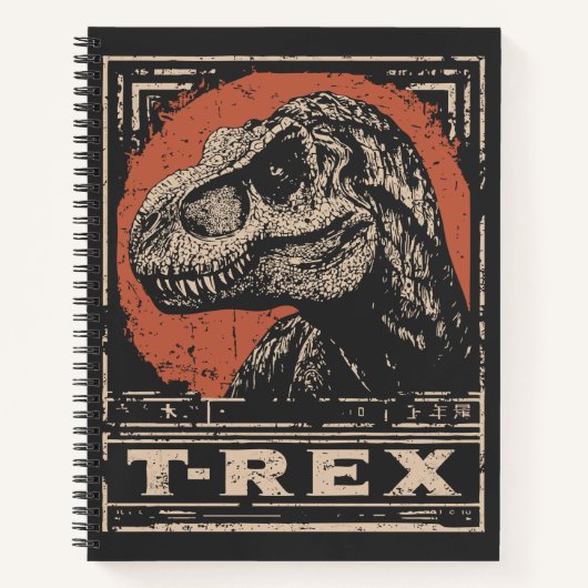 Eastern T-Rex | portret van een dinosaurus Notitieboek (Voorkant)