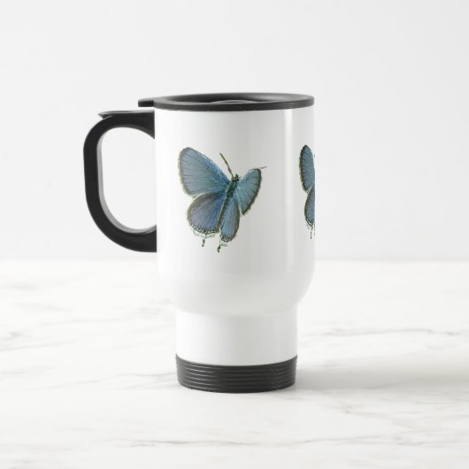 Eastern Tailed Blue Butterfly Travel Mug Reisbeker (Links)