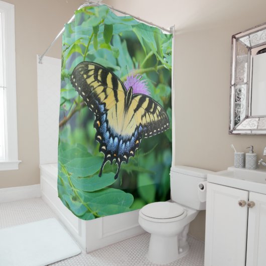 Eastern Tiger Swallowtail Butterfly Douchegordijn (In situ)