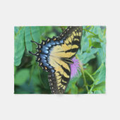 Eastern Tiger Swallowtail Butterfly Fleece Deken (Voorkant (Horizontaal))