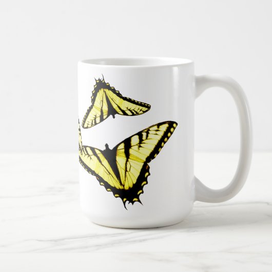 Eastern Tiger Swallowtail Butterfly Foto Koffiemok (Rechts)