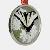 Eastern Tiger Swallowtail Butterfly Foto Metalen Ornament (Rechts)