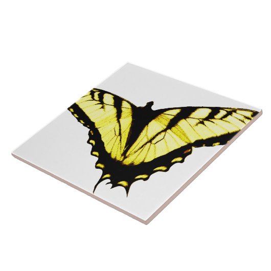 Eastern Tiger Swallowtail Butterfly Foto Tegeltje (Zijkant)