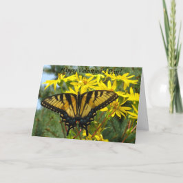 Eastern Tiger Swallowtail Valentijnsdag Feestdagen Kaart