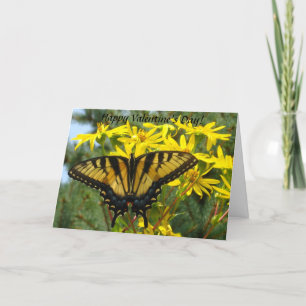 Eastern Tiger Swallowtail Valentijnsdag Feestdagen Kaart