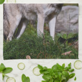 Eastern Timber Wolf Theedoek (Gevouwen)