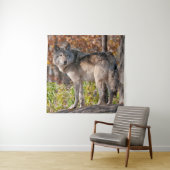 Eastern Timber Wolf Wandkleed (In situ)