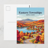 Eastern Townships Quebec, Canada Briefkaart (Voorkant / Achterkant)