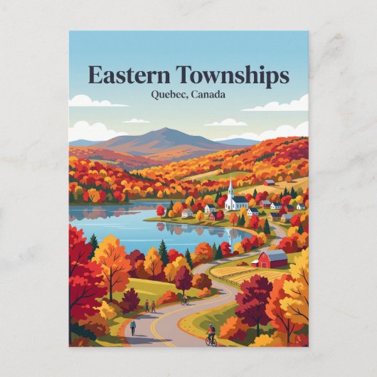 Eastern Townships Quebec, Canada Briefkaart (Voorkant)