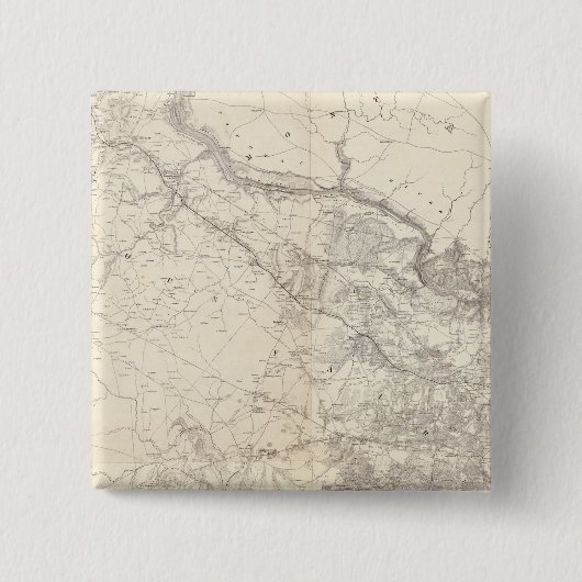 Eastern Virginia Vierkante Button 5,1 Cm (Voorkant)