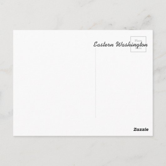 Eastern Washington Moonrise Briefkaart (Achterkant)