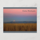 Eastern Washington Moonrise Briefkaart (Voorkant)