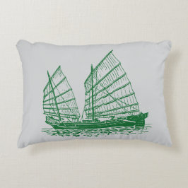 Eastern Winds Pillow - Tijdloze Junk Boat Accent Kussen