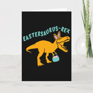 Eastersaurus Pasen Dinosaurus Cadeau Voor Tienerjo Kaart