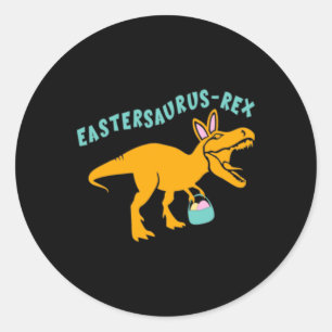 Eastersaurus Pasen Dinosaurus Cadeau Voor Tienerjo Ronde Sticker