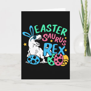 Eastersaurus T-rex Pasen Dag T-shirt, Schattig Pas Kaart