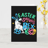 Eastersaurus T-rex Pasen Dag T-shirt, Schattig Pas Kaart (Gele Bloem)
