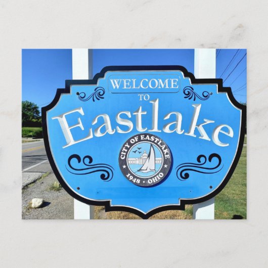 Eastlake sign, Cleveland area Briefkaart (Voorkant)