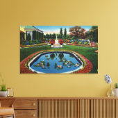 Eastman House Gardens Lily Pond Canvas Afdruk (Insitu (Woonkamer))