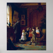 Eastman Johnson Kersttijd, de Blodgett Famil Poster (Voorkant)
