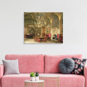 Eastnor Castle, Herefordshire: de tekening Canvas Afdruk (Insitu (Woonkamer))