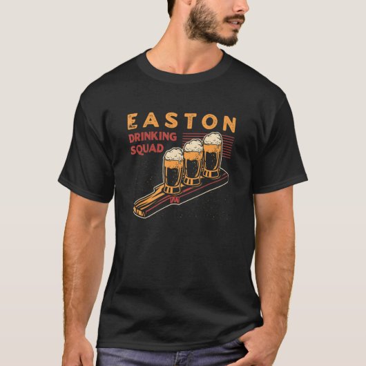 Easton Drink Squad Pennsylvania Beer Pa Booze T-shirt (Voorkant)