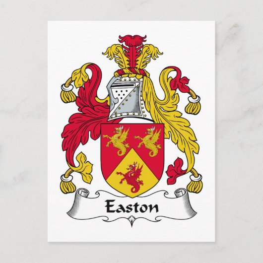 Easton Family Crest Briefkaart (Voorkant)