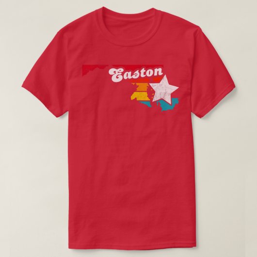 Easton Maryland  Verdrietig Souvenir 2 T-shirt (Design voorkant)