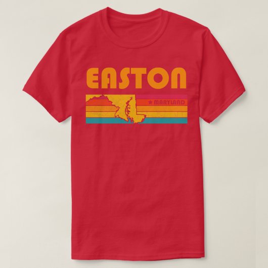 Easton Maryland  Verdrietig Souvenir T-shirt (Design voorkant)