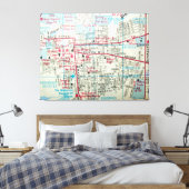 EASTON, MD  Kaart Canvas Afdruk (Insitu (Slaapkamer))