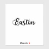 Easton Naam - Handgeschreven kalligrafie Sticker (Vel)