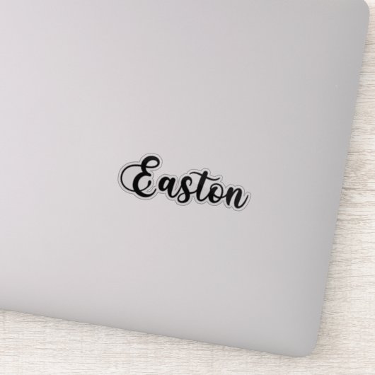 Easton Naam - Handgeschreven kalligrafie Sticker (Detail)