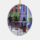 Easton PA - Buiten zitten Keramisch Ornament (Rechts)