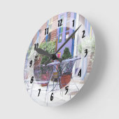 Easton PA - Buiten zitten Ronde Klok (Hoek)