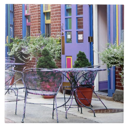 Easton PA - Buiten zitten Tegeltje (Voorkant)