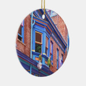 Easton PA - Straat met erker Keramisch Ornament (Rechts)