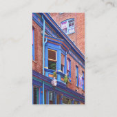 Easton PA - Straat met erker Visitekaartje (Achterkant)