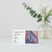 Easton PA - Straat met erker Visitekaartje (Staand voorkant)