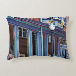 Easton PA - Straat met open deur Accent Kussen