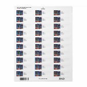 Easton PA - Straat met open deur Etiket (Full Sheet)