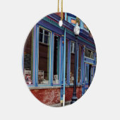 Easton PA - Straat met open deur Keramisch Ornament (Rechts)